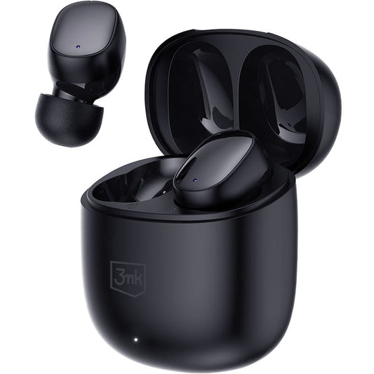 Handsfree Bluetooth 3MK FlowBuds, TWS, Μαύρο