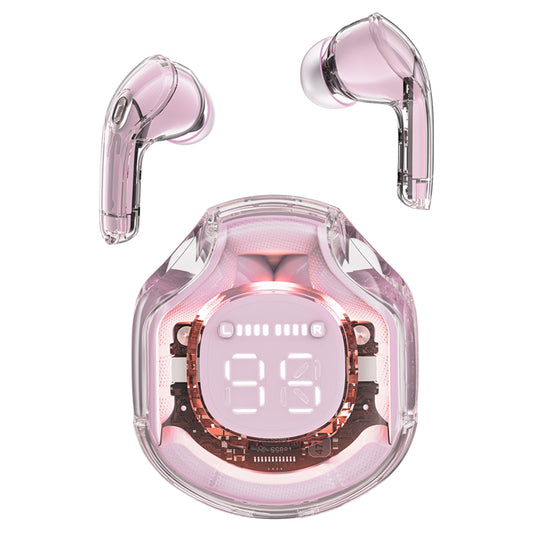 Handsfree Bluetooth Acefast T8, TWS, Ροζ