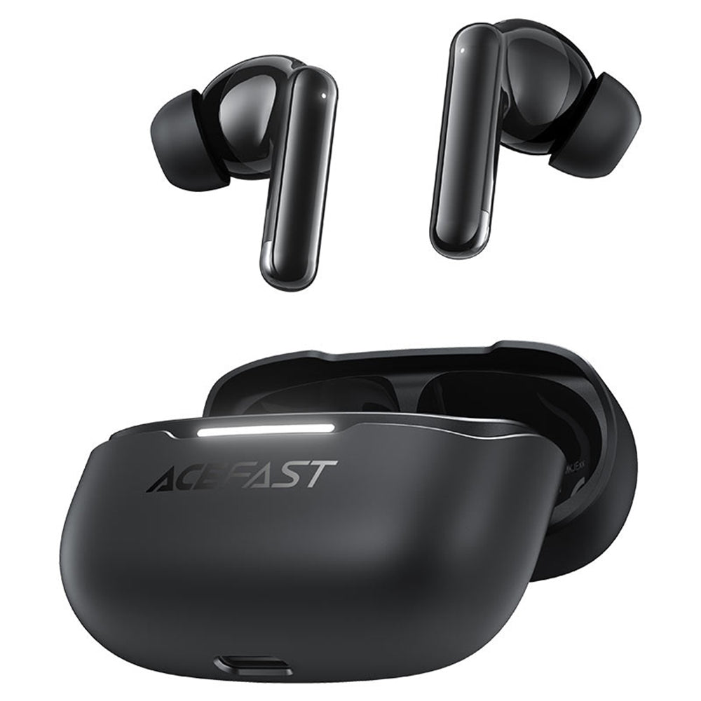 Handsfree Bluetooth Acefast W5, TWS, ANC, Μαύρο