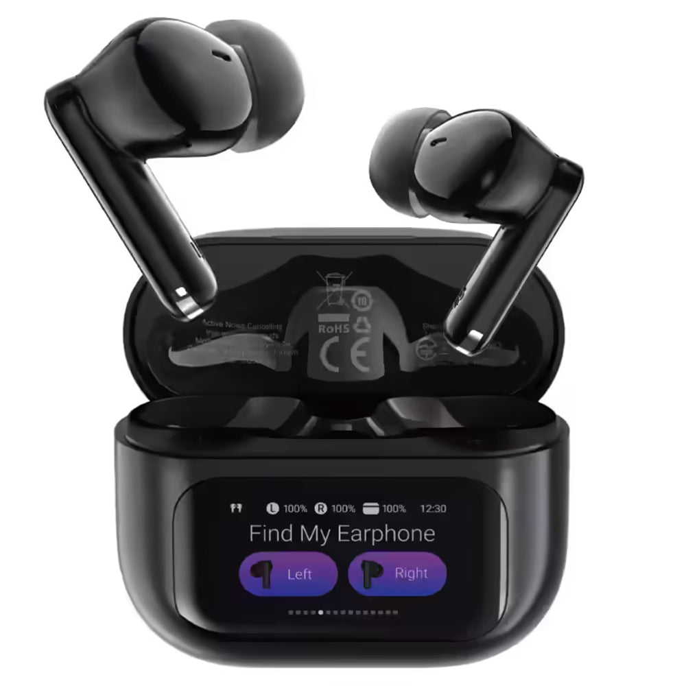 Handsfree Bluetooth Acefast W6, TWS, ANC, Μαύρο