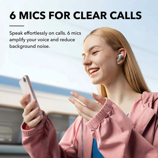 Bluetooth Handsfree Bluetooth Anker SoundCore Liberty 4 NC, TWS, ANC, MultiPoint, Λευκό A3947G21