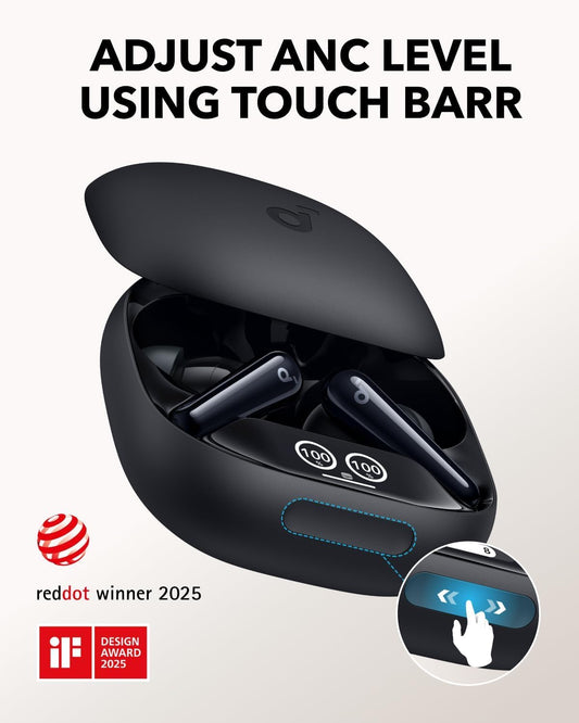 Ασύρματα ακουστικά Bluetooth Anker SoundCore Liberty 4 Pro, TWS, ANC, Μαύρο A3954G11