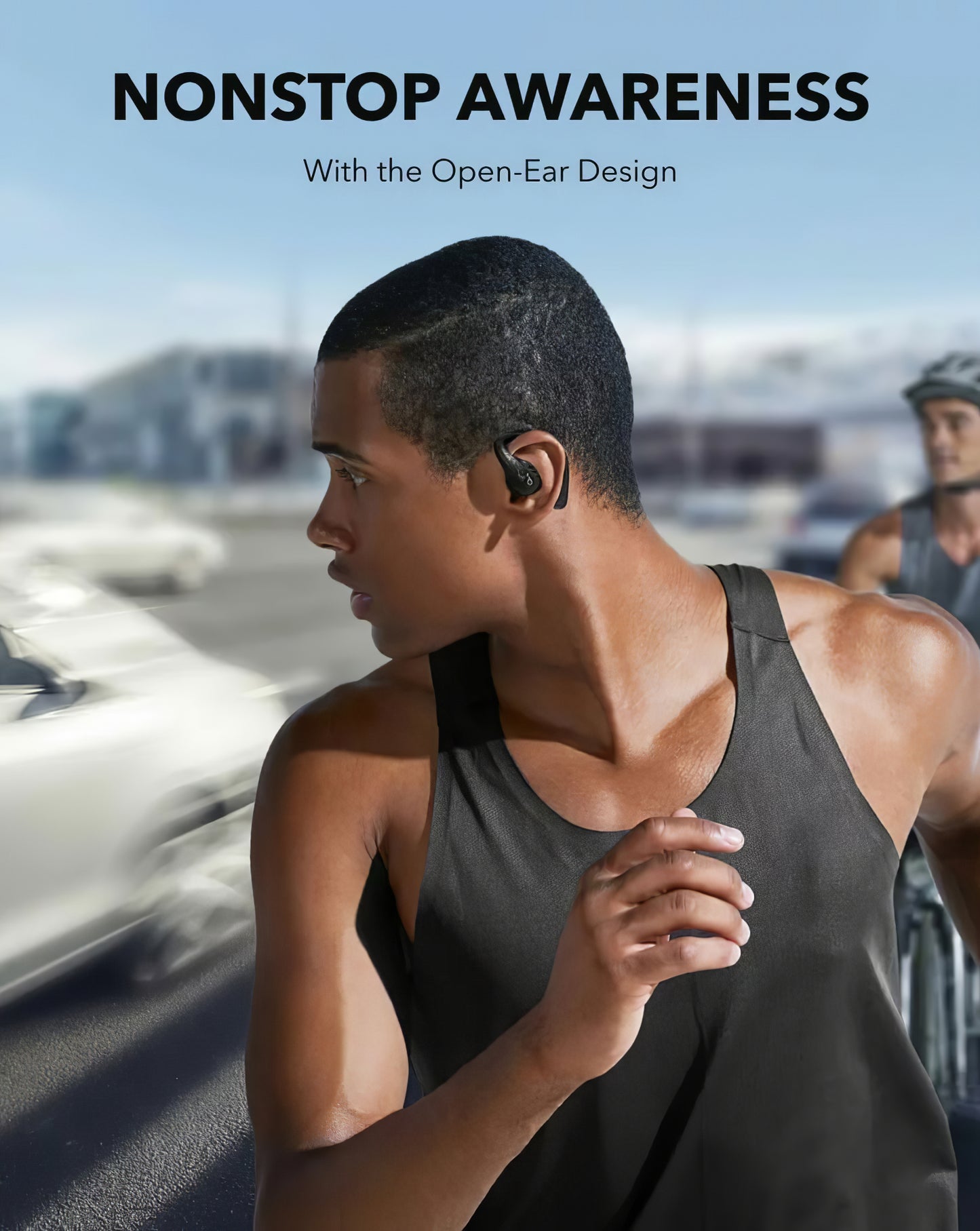 Bluetooth Handsfree Anker Soundcore AeroFit Pro, TWS, μαύρο A3871G11