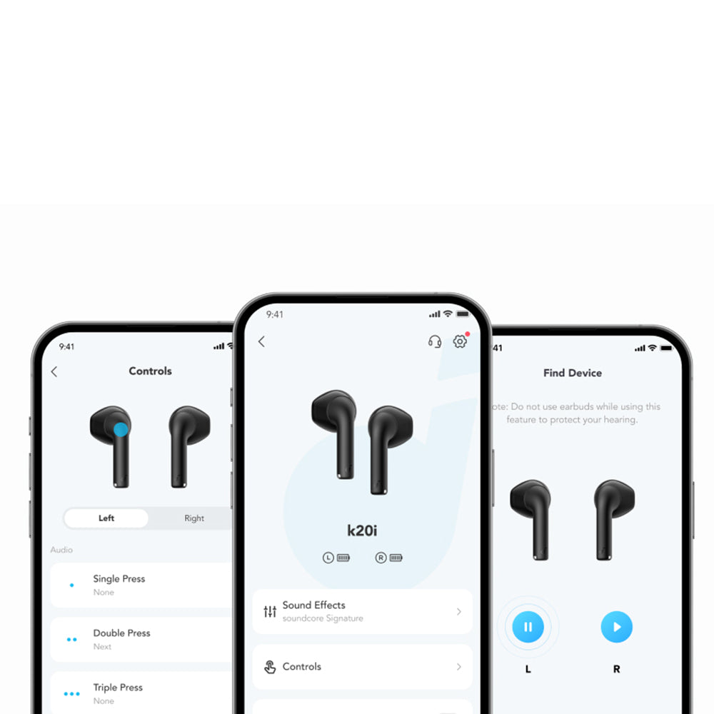 Handsfree Bluetooth Anker SoundCore K20i, TWS, Μπλε A3994G31