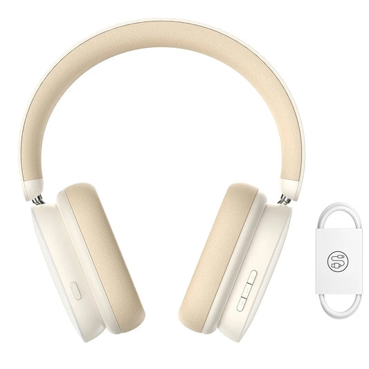 Handsfree Bluetooth Baseus Bowie H1, A2DP, ANC, Κρεμ NGTW230202