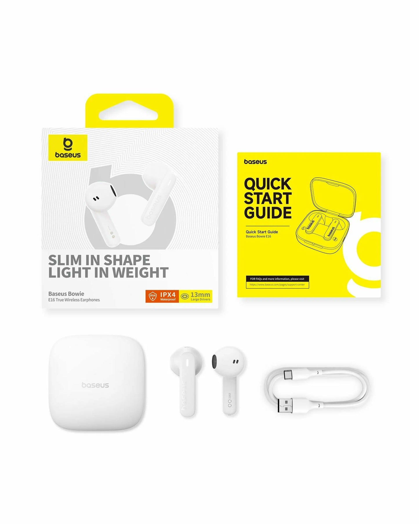 Βάση Bluetooth Bluetooth Handsfree Bowie E16, TWS, Λευκό A00061900223-00