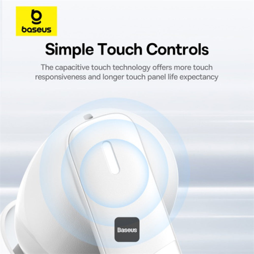 Handsfree Bluetooth Baseus Bowie E20, TWS, Λευκό A00069700223-00