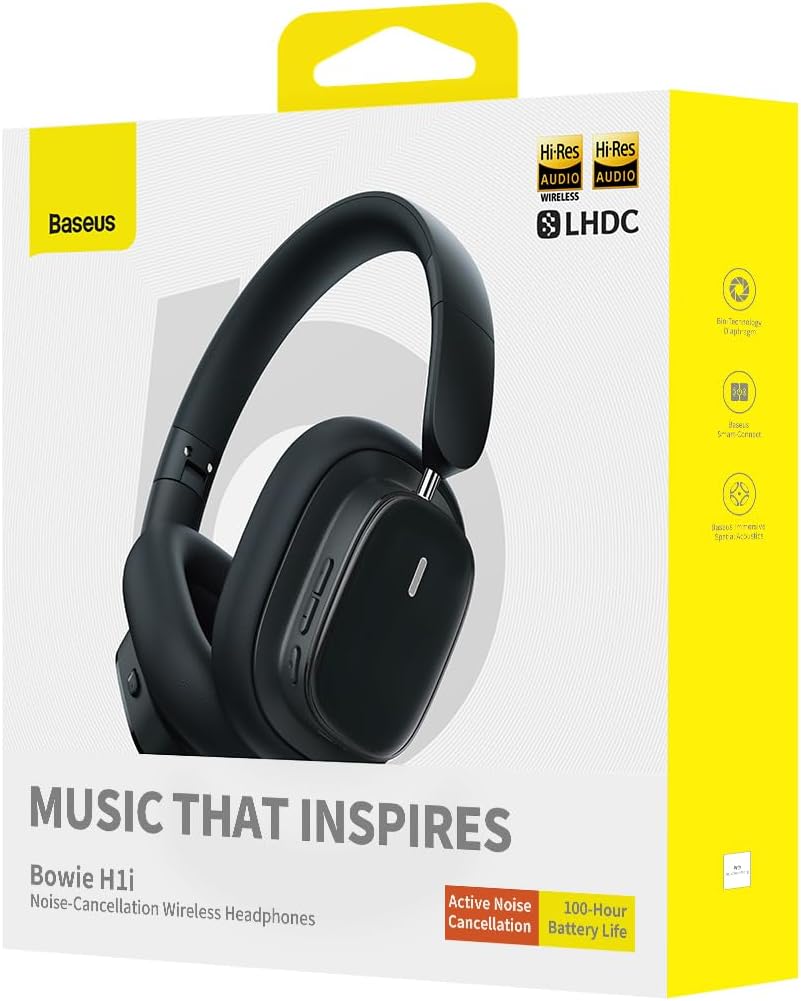 Handsfree Bluetooth Baseus Bowie H1i, A2DP, ANC, Μαύρο A00050402113-00