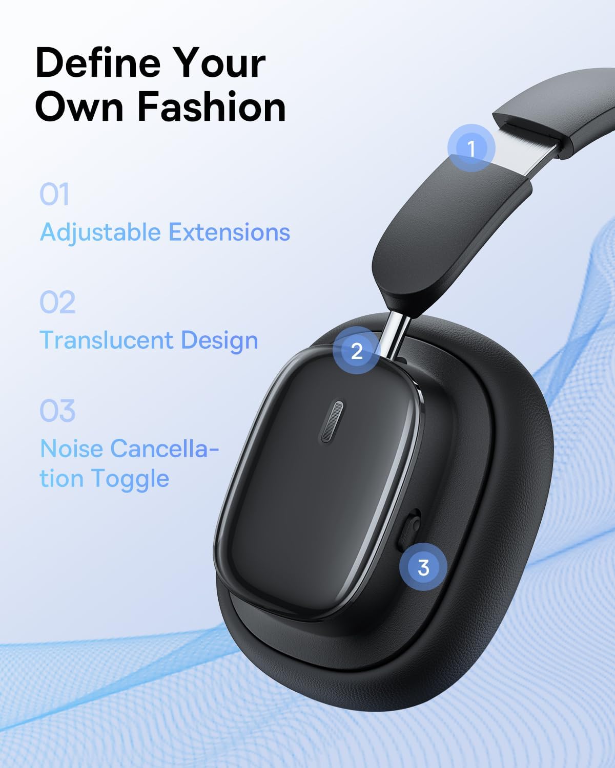 Handsfree Bluetooth Baseus Bowie H1i, A2DP, ANC, Μαύρο A00050402113-00