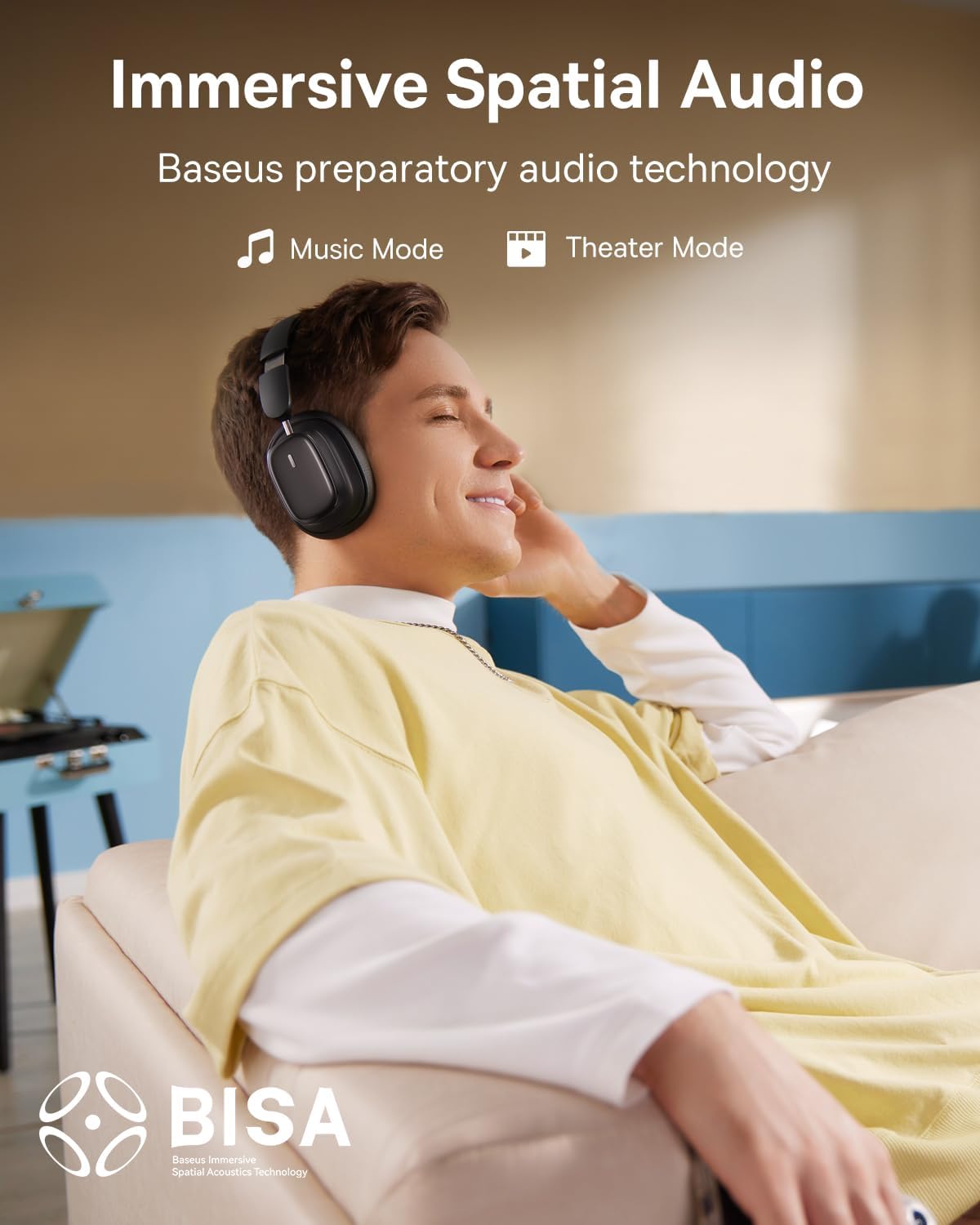 Handsfree Bluetooth Baseus Bowie H1i, A2DP, ANC, Μαύρο A00050402113-00