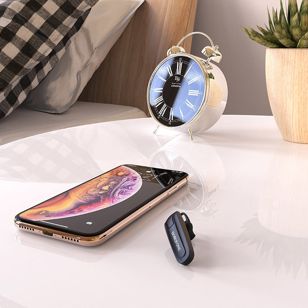 Ασύρματο Handsfree Bluetooth Borofone Encourage BC21, MultiPoint, A2DP, Μαύρο