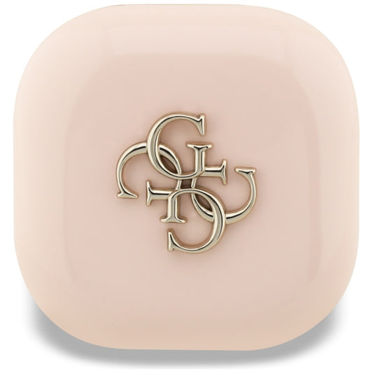 Handsfree Bluetooth Guess 4G Metal Logo, TWS, Ροζ