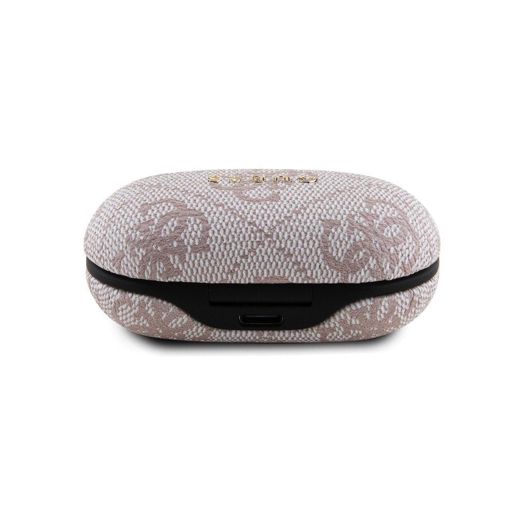 Handsfree Bluetooth Guess 4G Metal, TWS, Ροζ