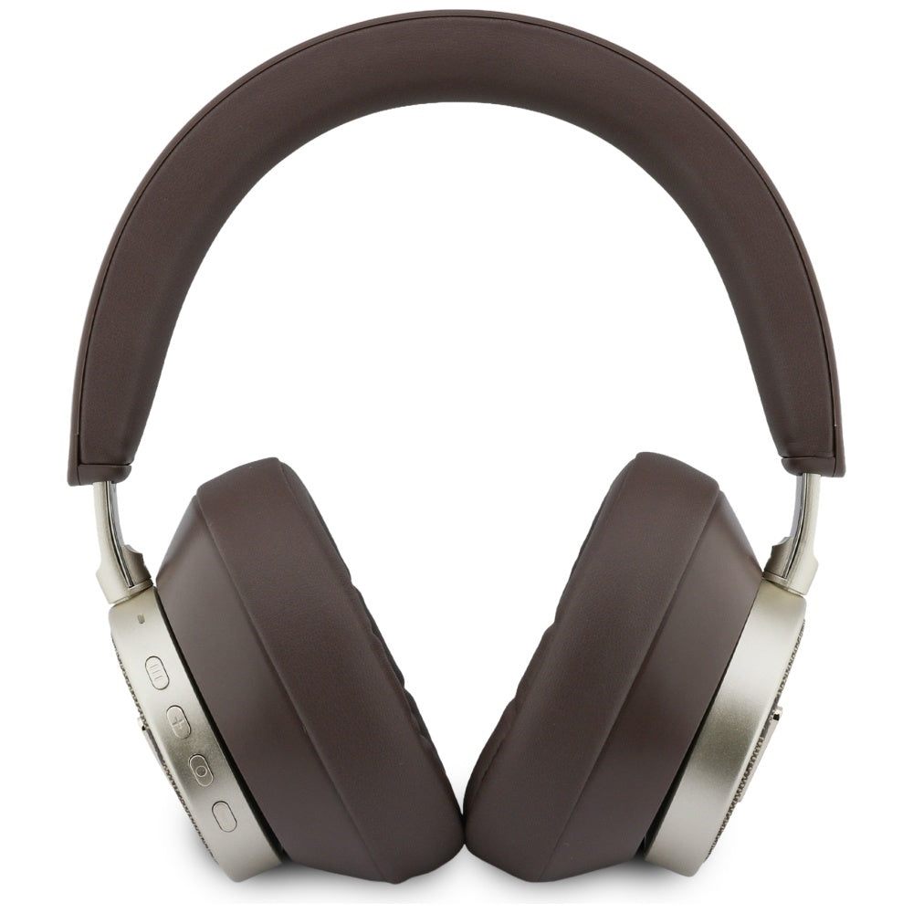 Handsfree Bluetooth Guess 4G Gold Triangle Logo, A2DP, Καφέ
