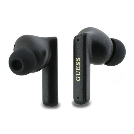 Handsfree Bluetooth Guess Capsule με Εκτυπωμένο Λογότυπο, TWS, ANC, Μαύρο
