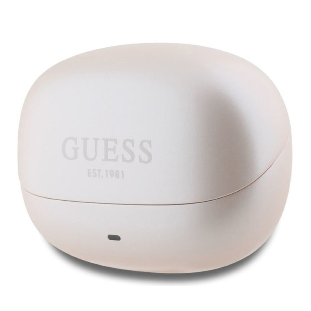 Handsfree Bluetooth Guess Capsule Printed Logo, TWS, ANC, Ροζ