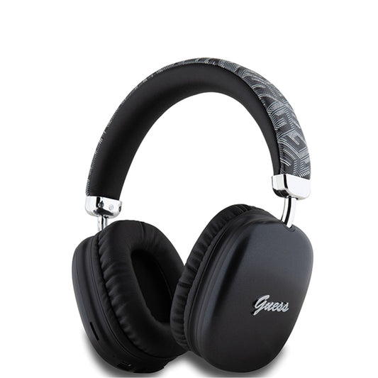 Handsfree Bluetooth Guess GCube Metallic Script Logo, A2DP, Μαύρο