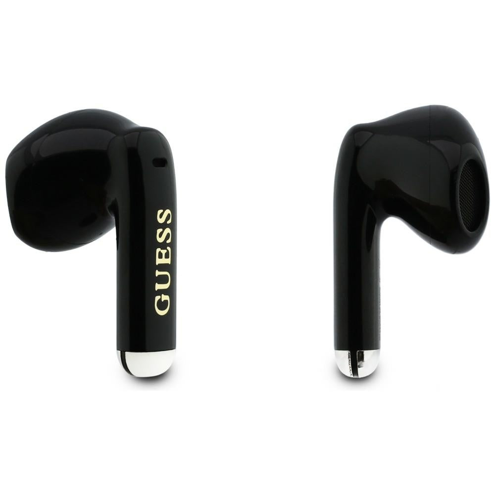 Ασύρματο Handsfree Bluetooth Guess Glossy Gold Line Classic, TWS, Μαύρο