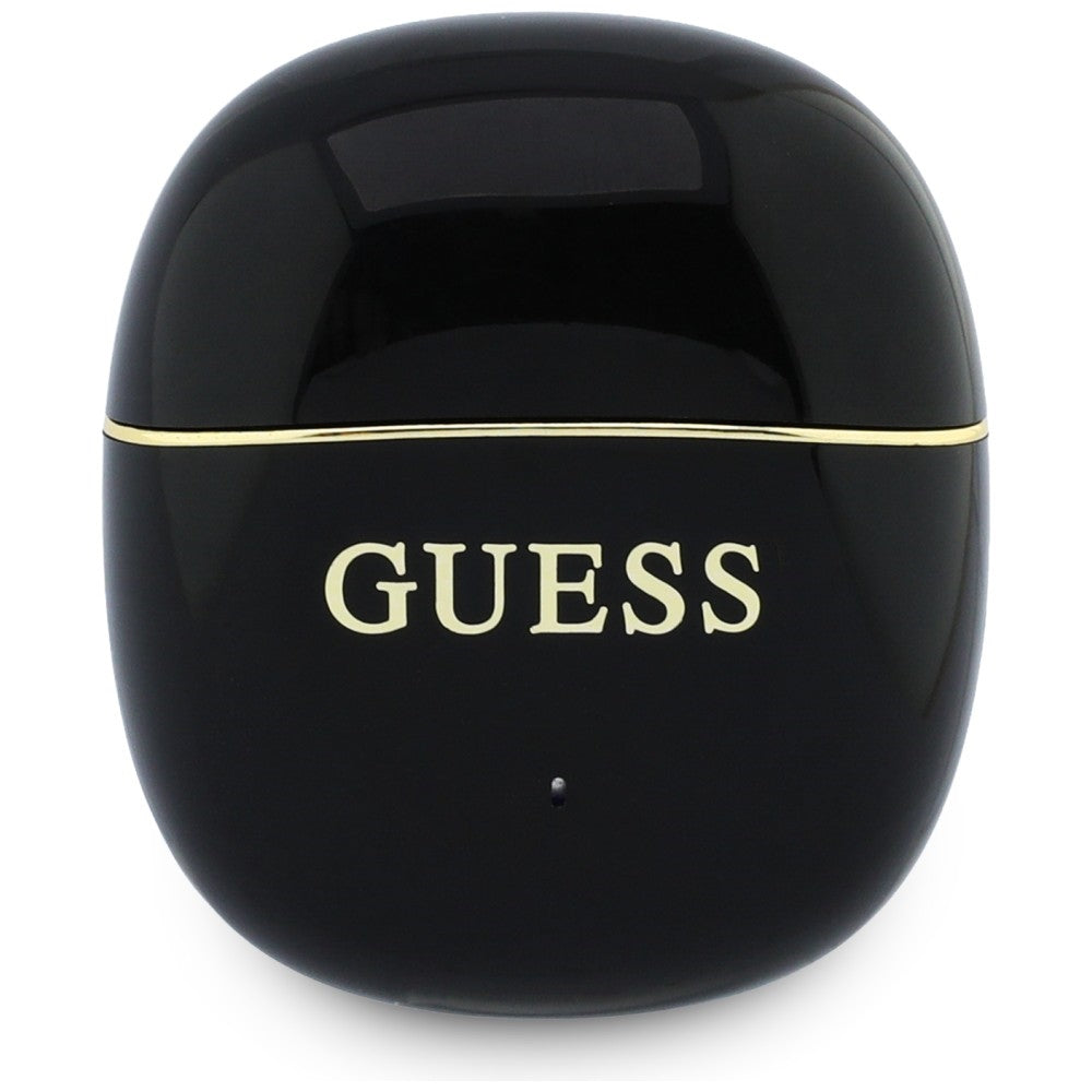 Ασύρματο Handsfree Bluetooth Guess Glossy Gold Line Classic, TWS, Μαύρο