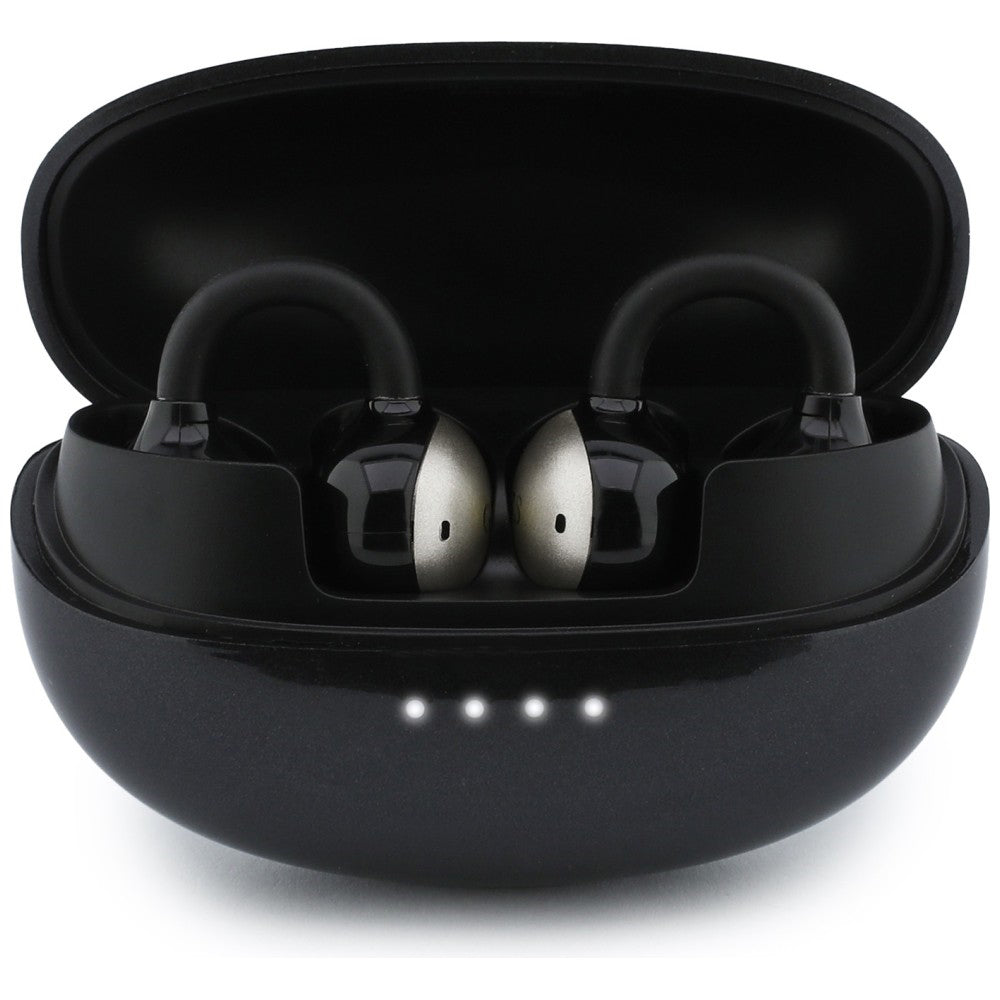 Ασύρματα ακουστικά Bluetooth Guess με μεταλλικό φινίρισμα, ηλεκτροπλαστικά μέρη, κλασικά, TWS, μαύρα