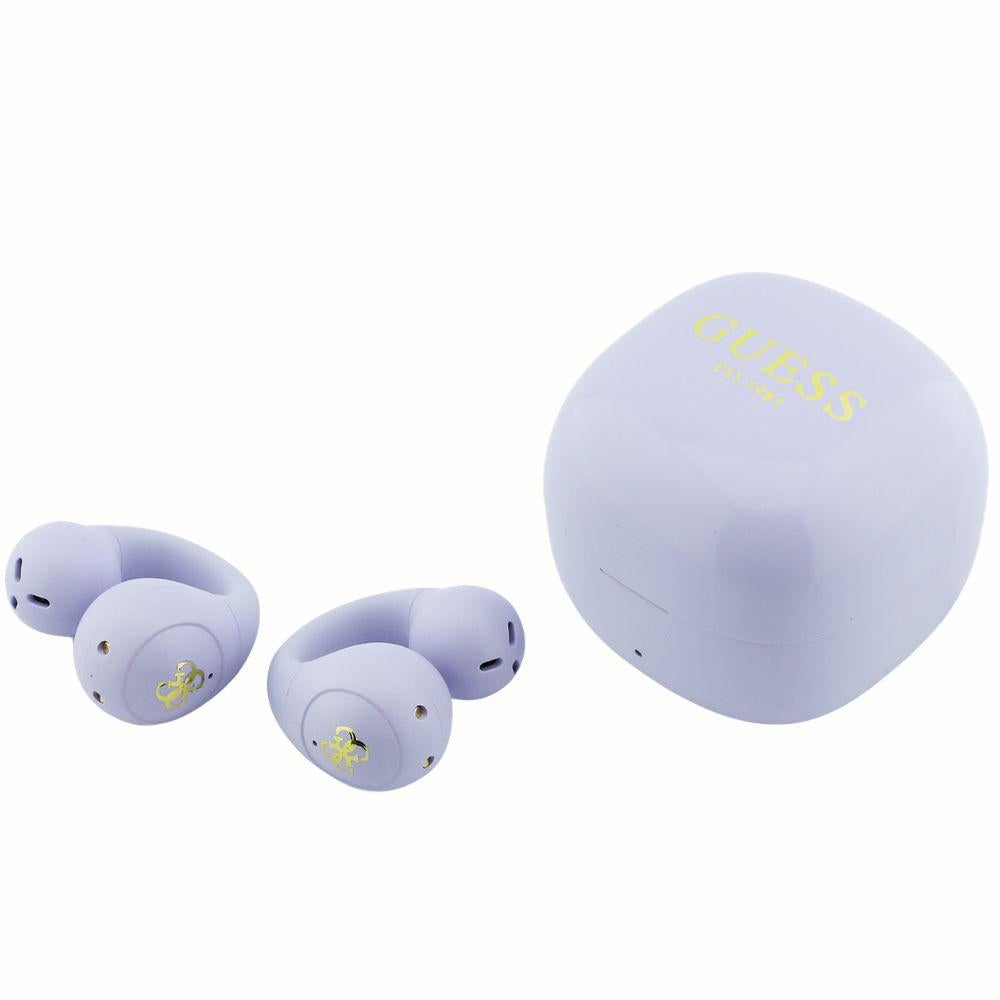 Handsfree Bluetooth Guess Mini Classic, TWS, Μωβ