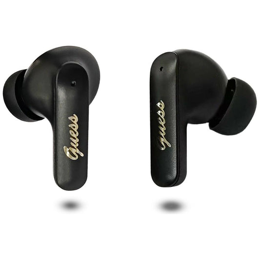 Handsfree Bluetooth Guess Script Metal Logo, TWS, Μαύρο