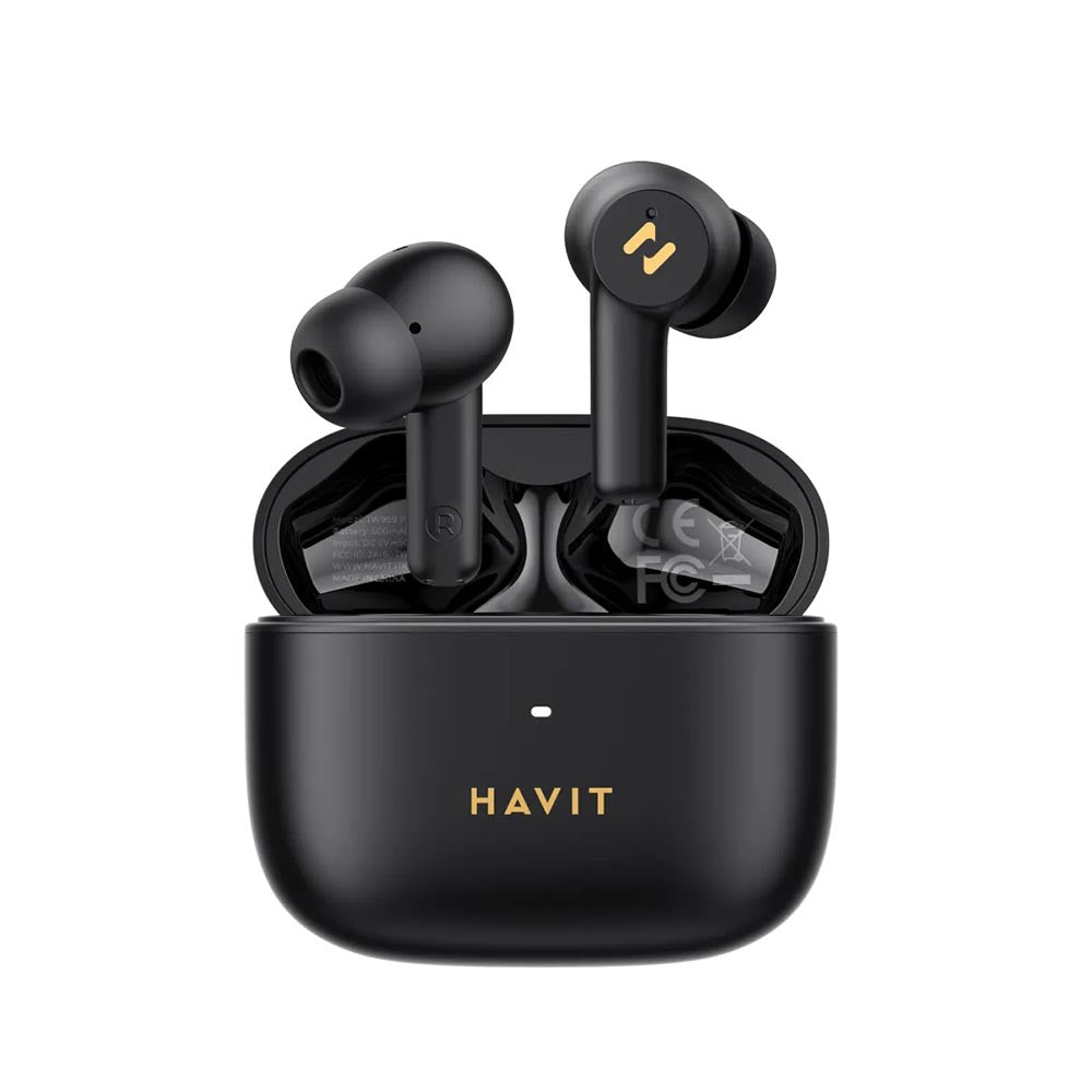 Handsfree Bluetooth HAVIT TW958 Pro, TWS, ANC, Μαύρο