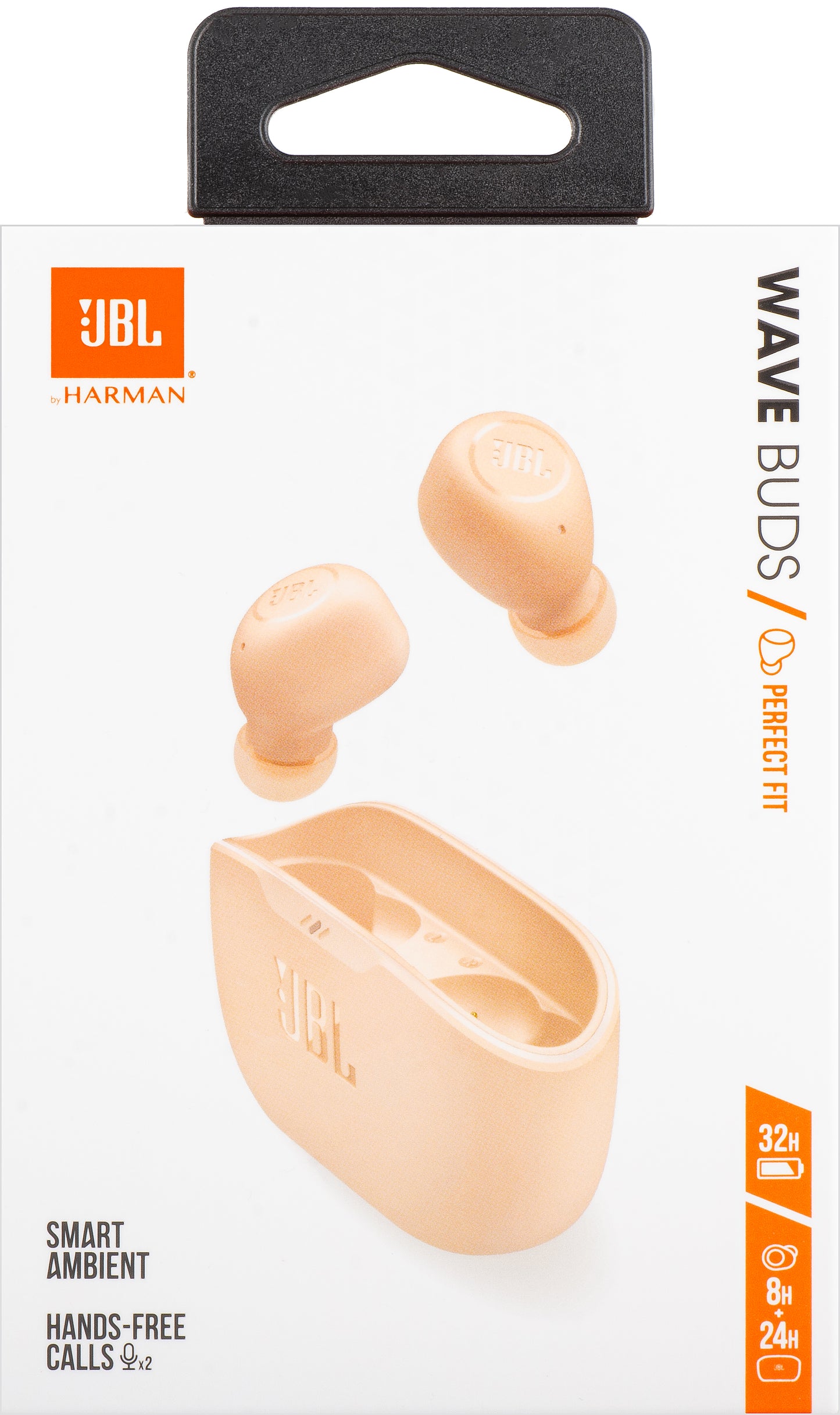 Handsfree Bluetooth JBL Wave Buds, TWS, Μπεζ JBLWBUDSBEG