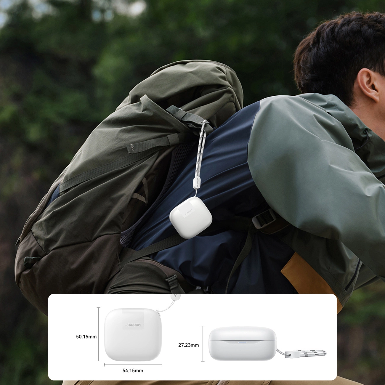 Ασύρματα ακουστικά Bluetooth Joyroom Jdots JR-DB3, TWS, Λευκό