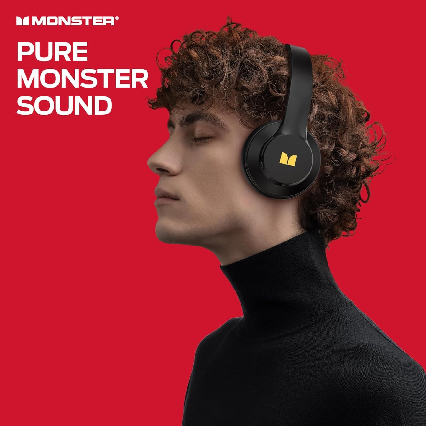 Ασύρματο ακουστικό Bluetooth Monster Mission 100, MultiPoint, A2DP, ANC, Μαύρο