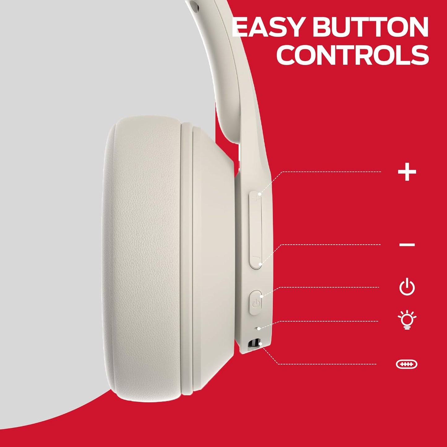 Ασύρματο ακουστικό Bluetooth Monster Mission 100, MultiPoint, A2DP, ANC, Λευκό