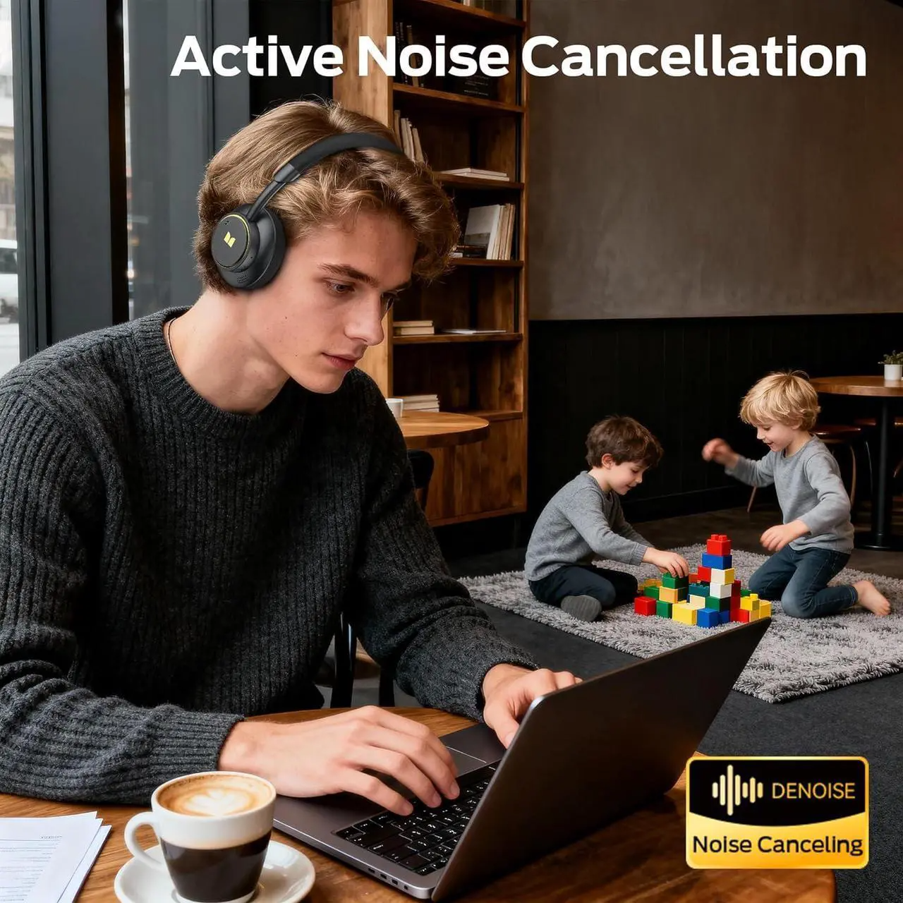 Ασύρματο ακουστικό Bluetooth Monster N-tune mini 02, A2DP, ANC, Μαύρο
