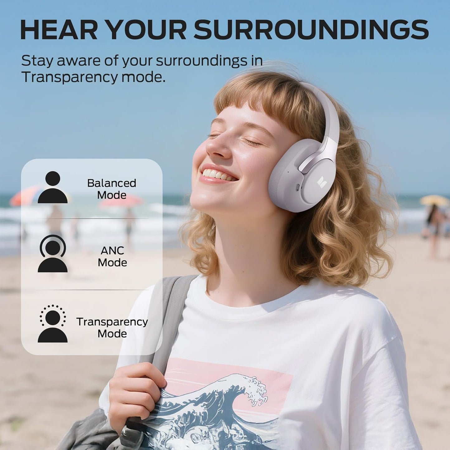 Handsfree Bluetooth Monster Persona 5th, MultiPoint, A2DP, ANC, Μωβ