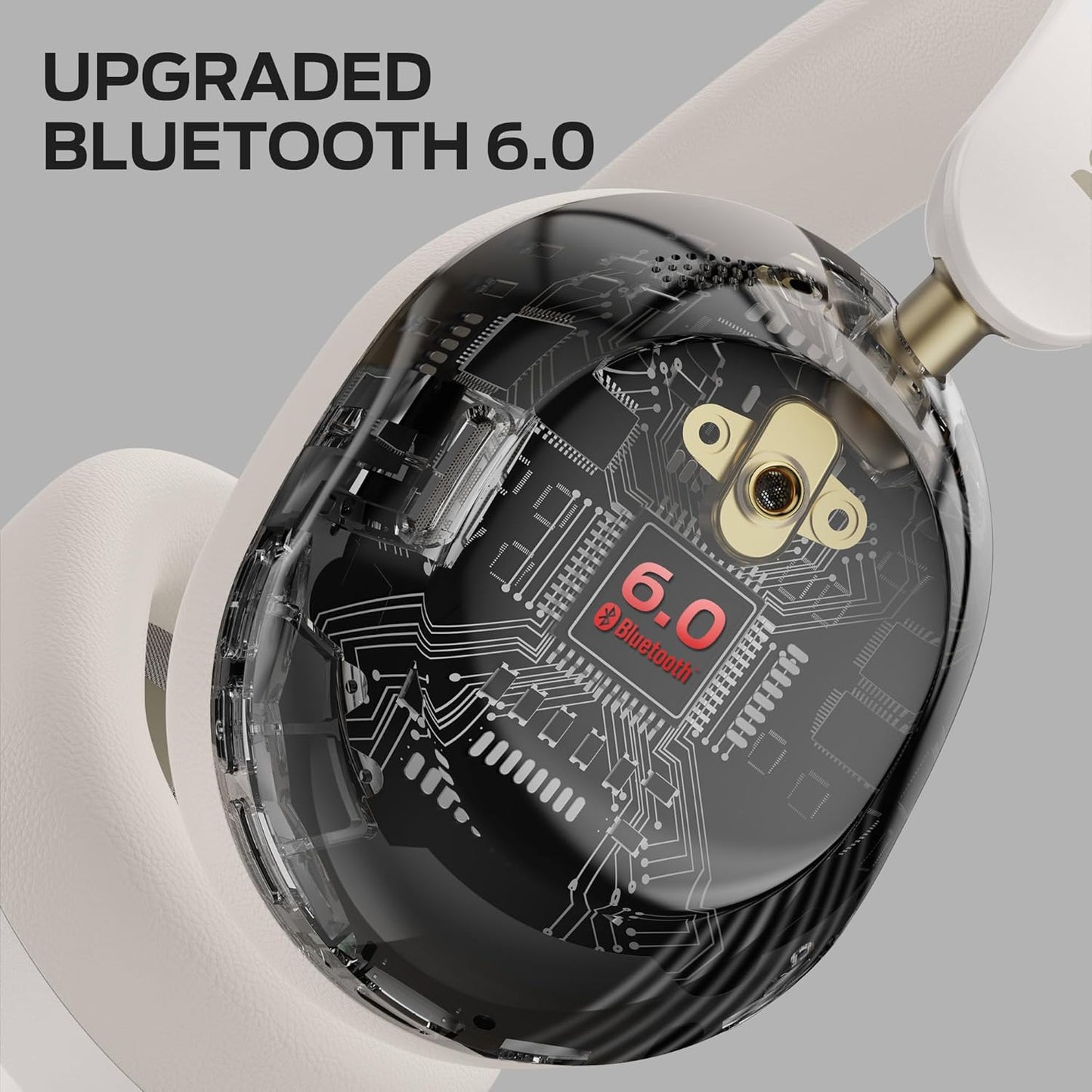 Ασύρματο ακουστικό Bluetooth Monster Persona 6th, MultiPoint, A2DP, ANC, Λευκό