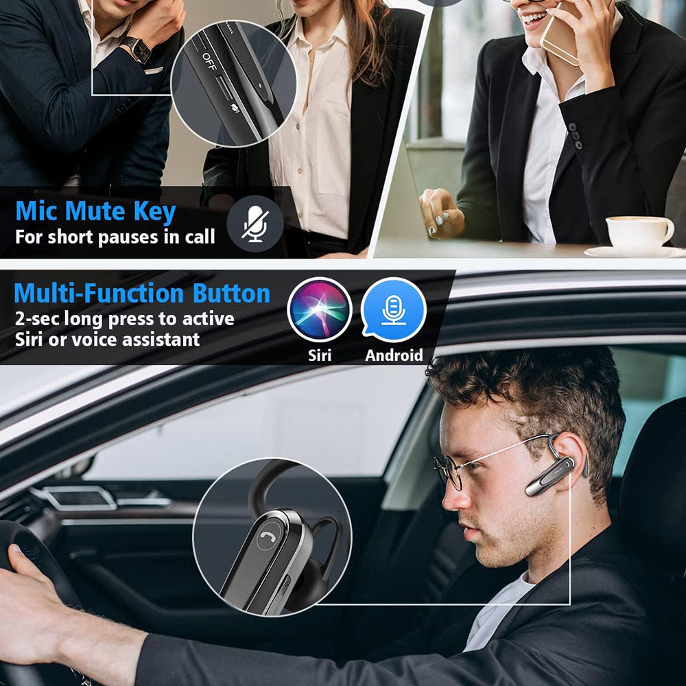 Handsfree Bluetooth Techsuit CB2 AirTalk, A2DP, Μαύρο