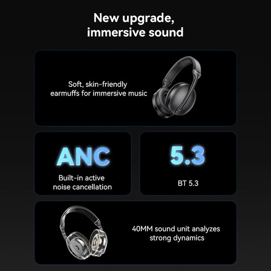 Handsfree Bluetooth Yesido EP08, A2DP, ANC, Μαύρο