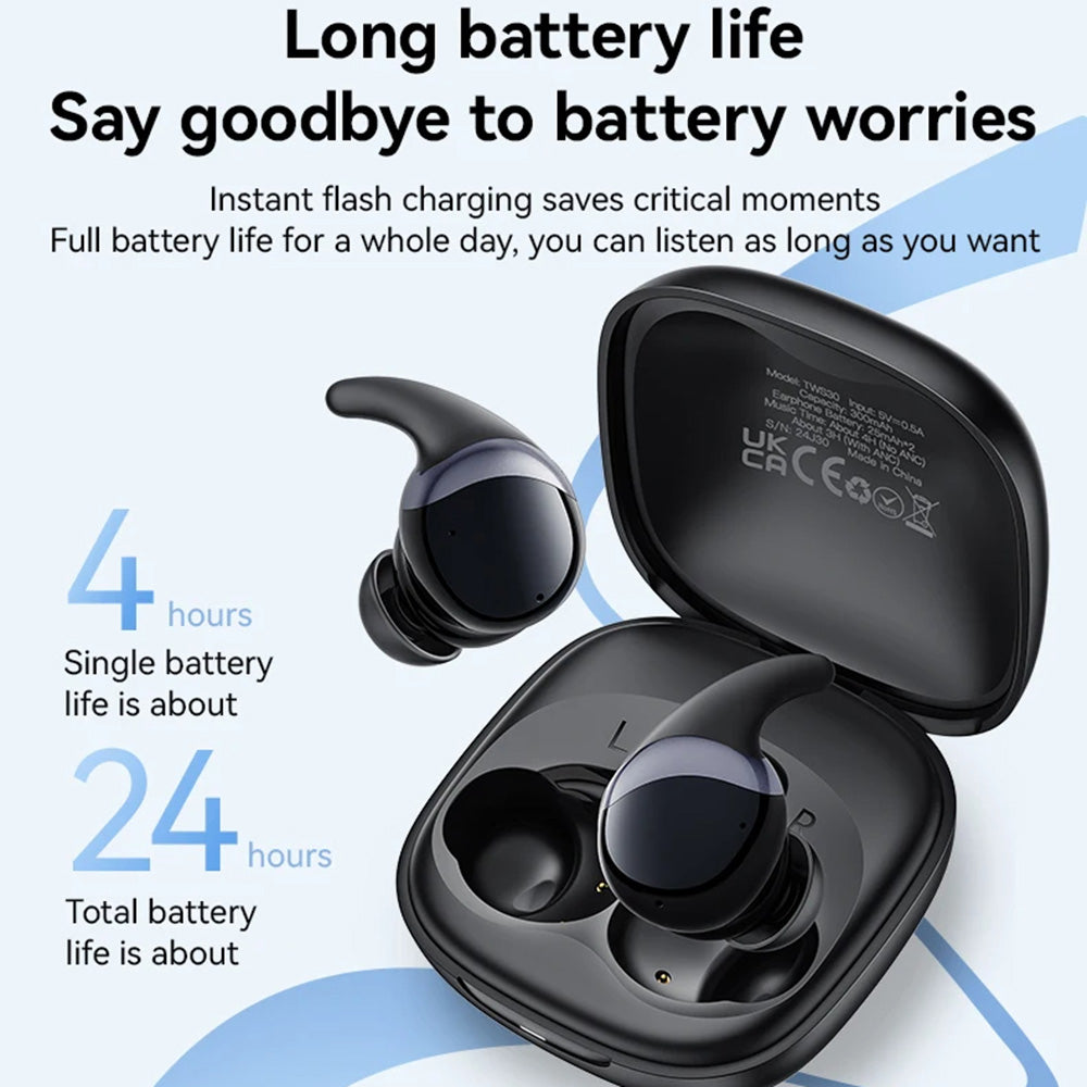 Handsfree Bluetooth Yesido TWS30, TWS, ANC, Μαύρο