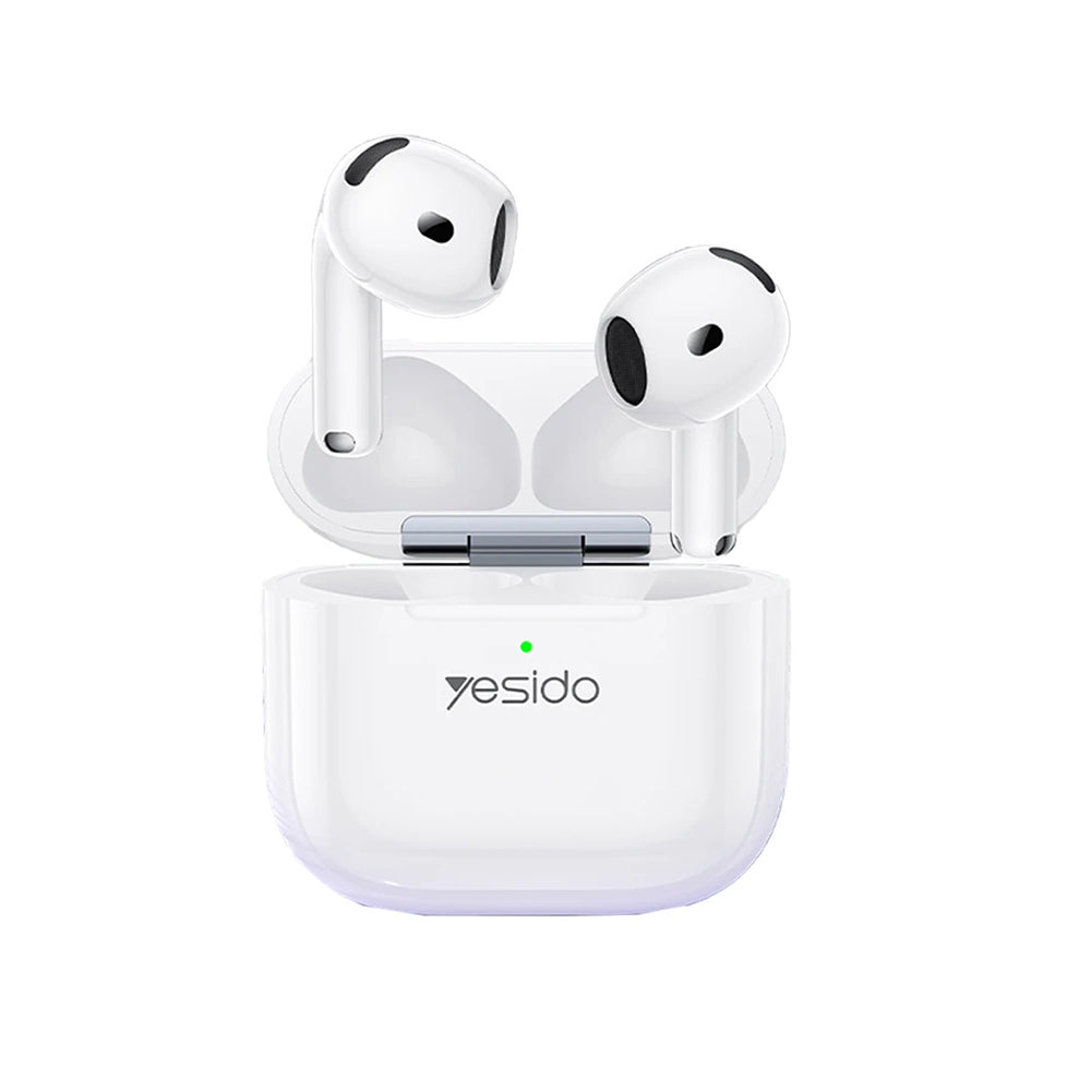 Handsfree Bluetooth Yesido TWS32, TWS, ANC, Λευκό