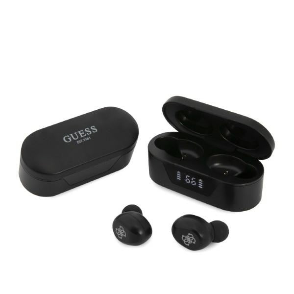 Handsfree Bluetooth Guess Classic Logo, TWS, Μαύρο
