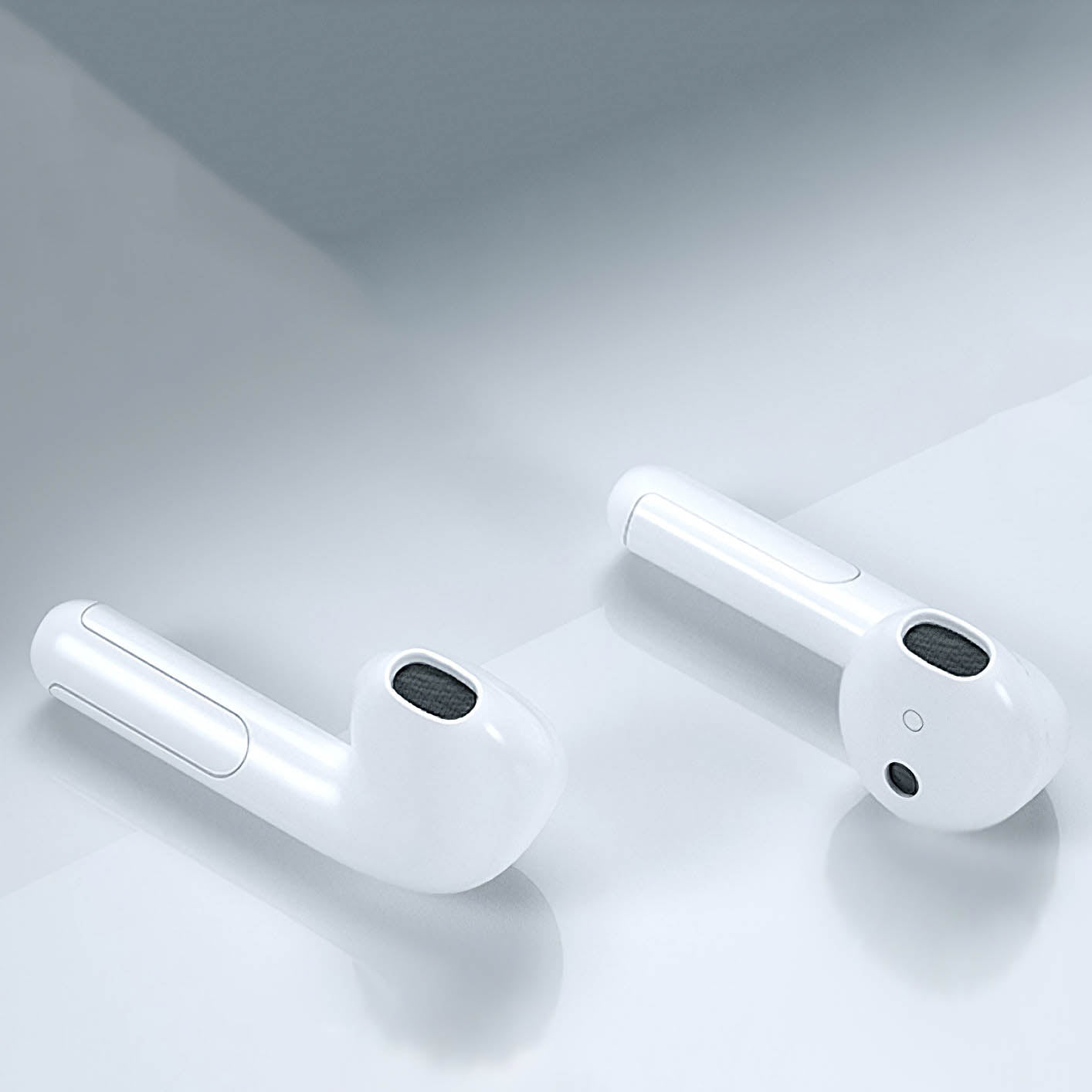 Ασύρματα ακουστικά Bluetooth Rock Space EB100, TWS, Λευκό