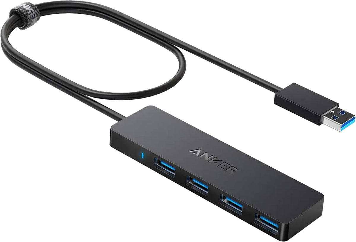 Hub USB Anker, 4 x USB-A 3.0, Μαύρο A7516016