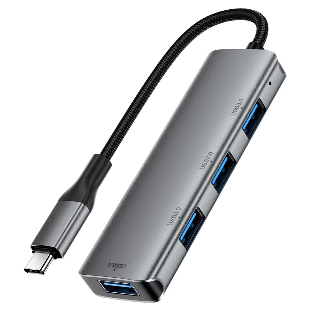 Hub USB-C Acefast J15, 4σε1, Γκρι