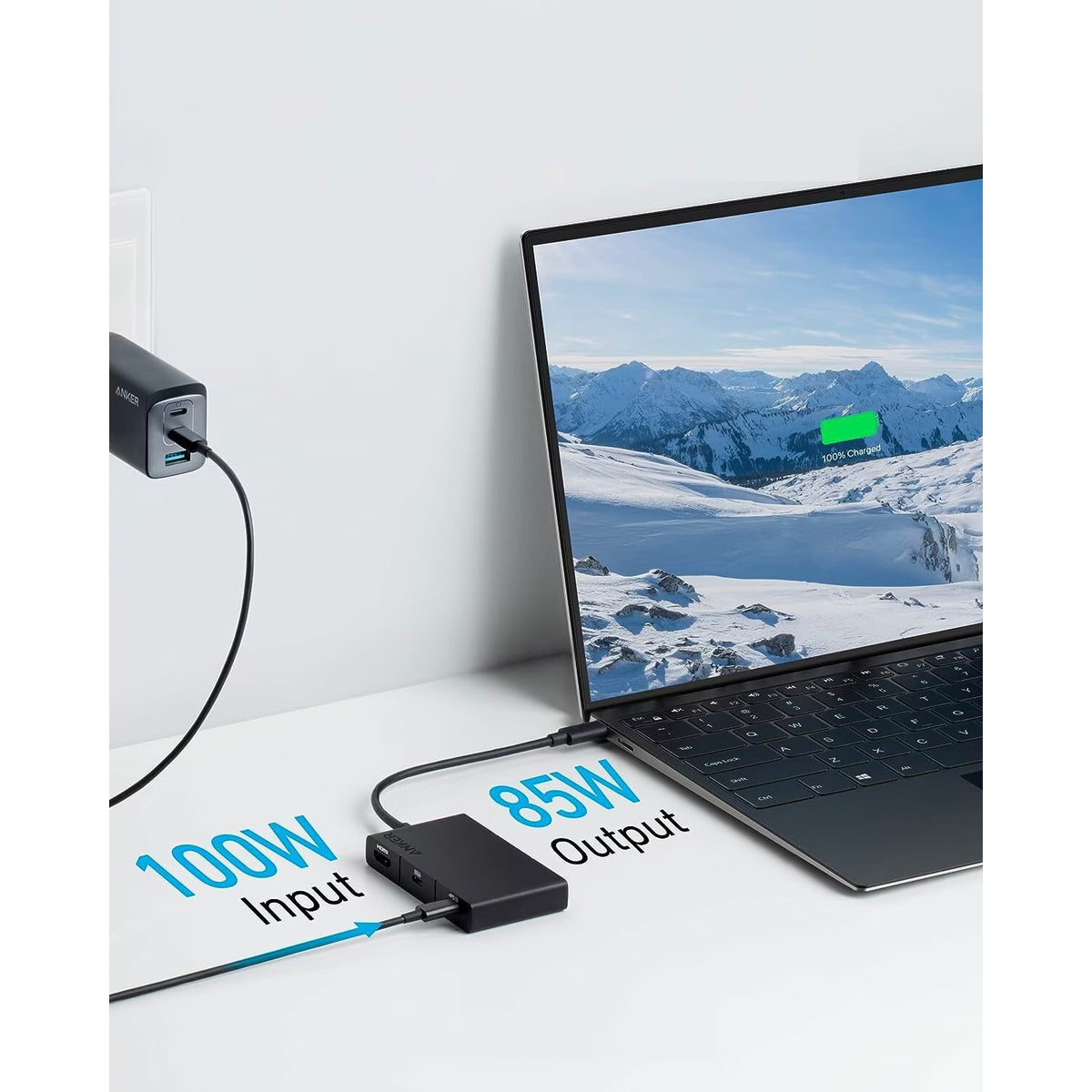 Hub USB-C Anker 332, 2 x USB-A - 2 x USB-C - 1 x HDMI, Μαύρο A8356G11