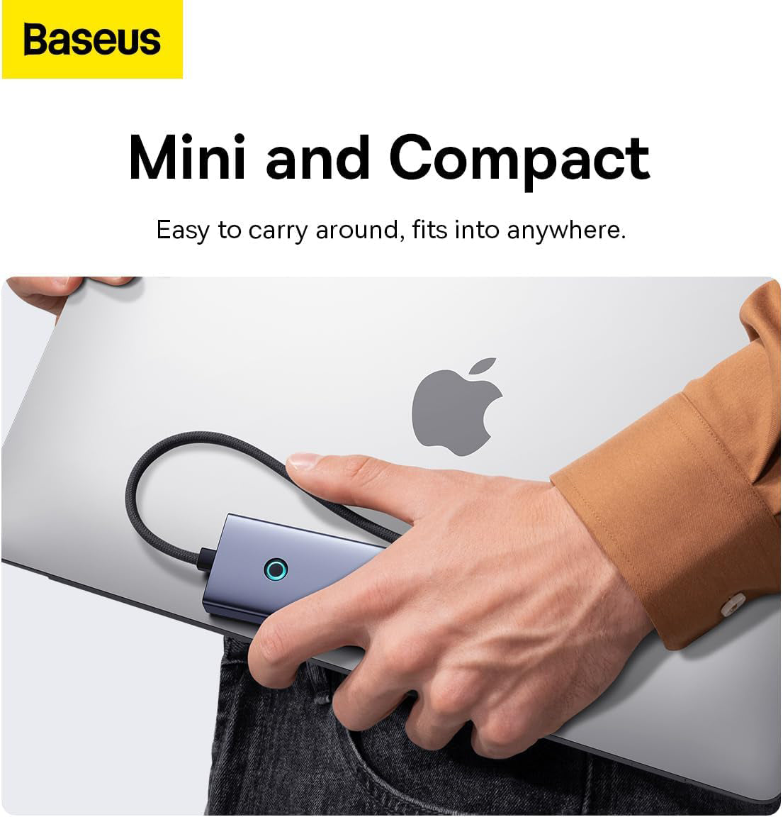 Hub USB-C Baseus UltraJoy, 4 x USB-A 3.0 - 1 x USB-C - 1 x HDMI, Γκρι B00052807813-01