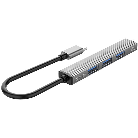 Hub USB-C Orico AH-A13, 1 x USB-A 3.0 - 3 x USB-A, Γκρι