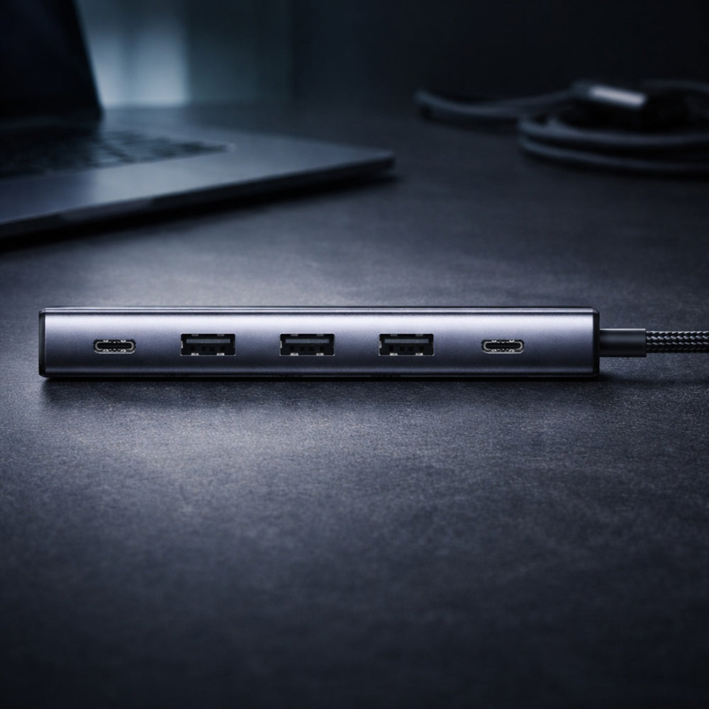 Hub USB-C UGREEN CM511 (75642), 6 σε 1, Γκρι
