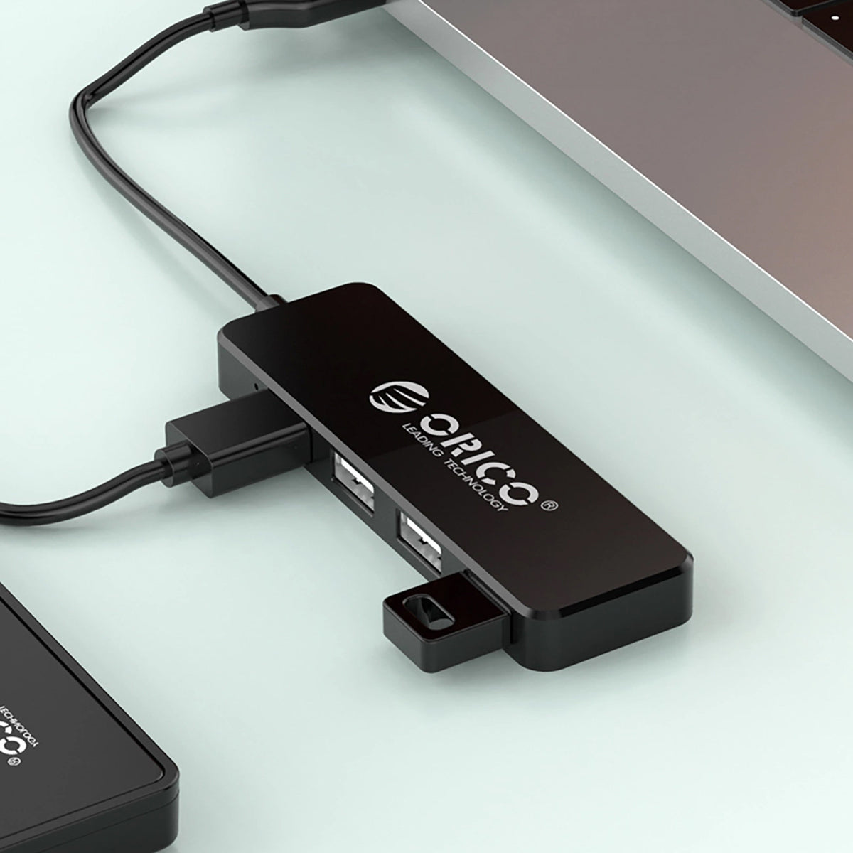 Hub USB Orico FL01, 4 x USB-A, Μαύρο