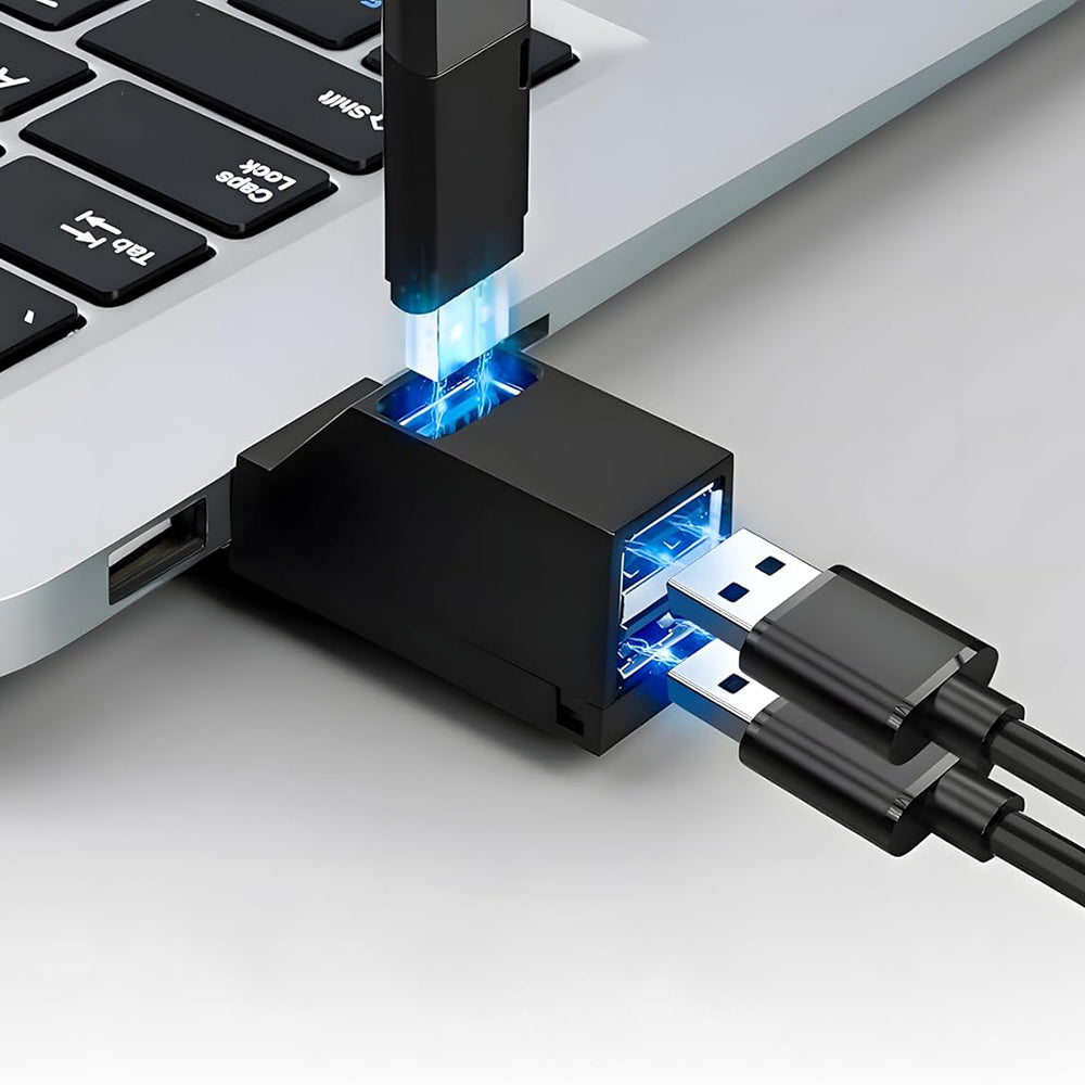 Hub USB Techsuit H11 EchoLink, 3σε1, Μαύρο