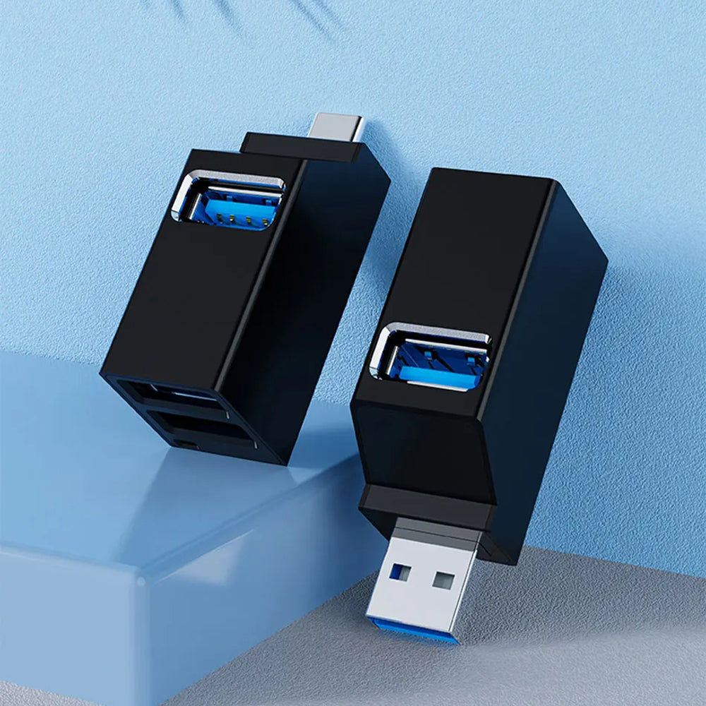 Hub USB Techsuit H11 EchoLink, 3σε1, Μαύρο