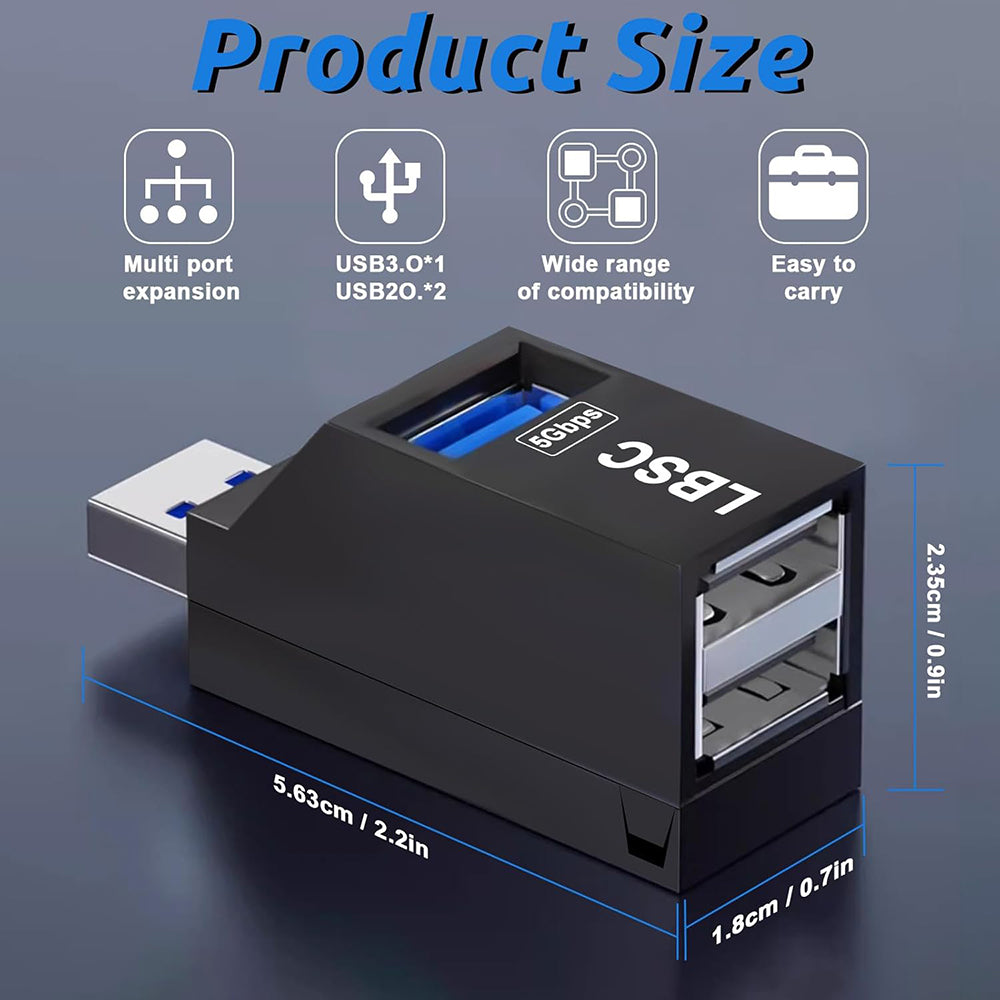 Hub USB Techsuit H11 EchoLink, 3σε1, Μαύρο